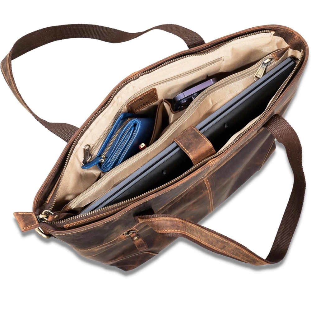 Tote Leather Bag and Crossbody Bag - Picture 5 of 16